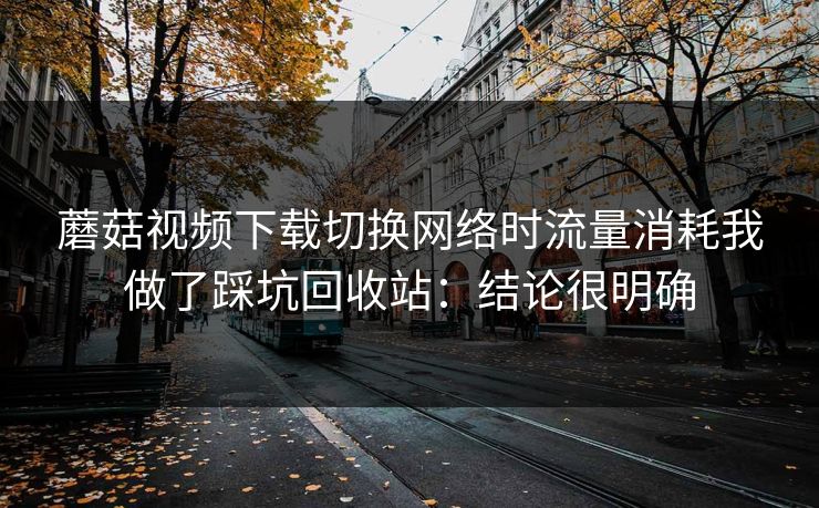 蘑菇视频下载切换网络时流量消耗我做了踩坑回收站:结论很明确 蘑菇视频下载切换网络时流量消耗我做了踩坑回收站:结论很明确